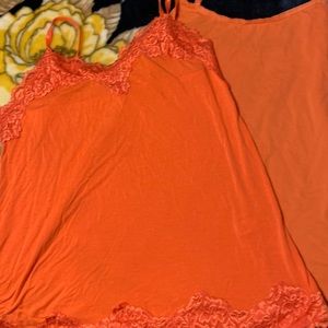 Two Lane Bryant Size 14/16 Orange Cami’s
